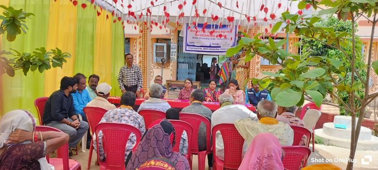 स्वास्थ्य केन्द्र मेड़ेसरा में डायबिटिक रेटिनोपैथी एवं डायबिटिक नेफ्रोपैथी स्क्रीनिंग का शुभारंभ एवं शिविर का आयोजन