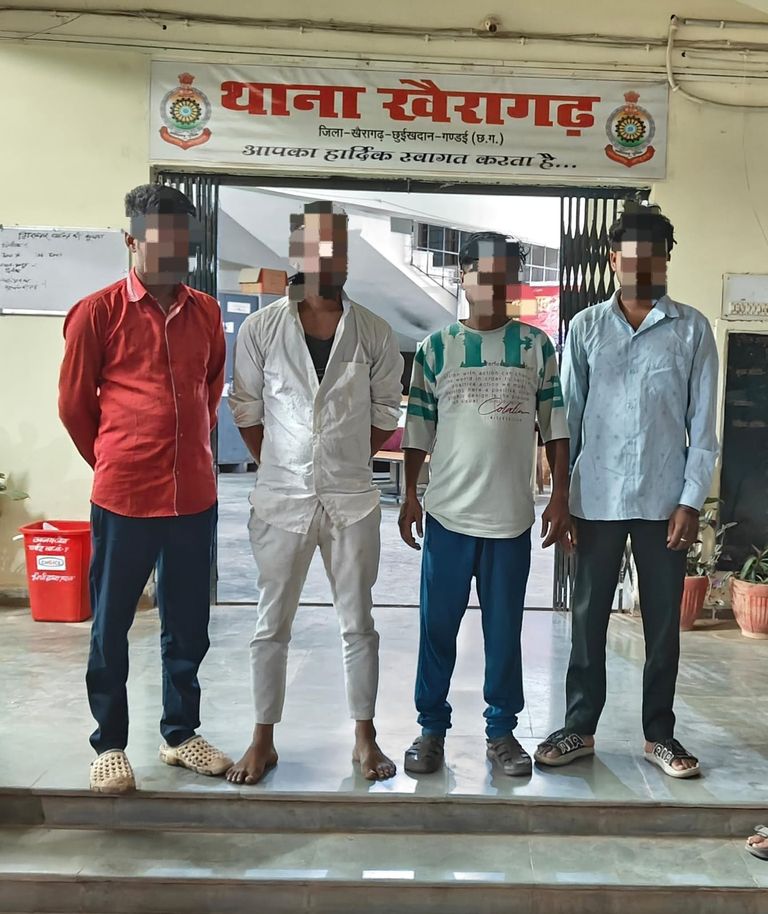 अमलीपारा में जुआ खेलते 4 जुआरी गिरफ्तार, नगदी जप्त