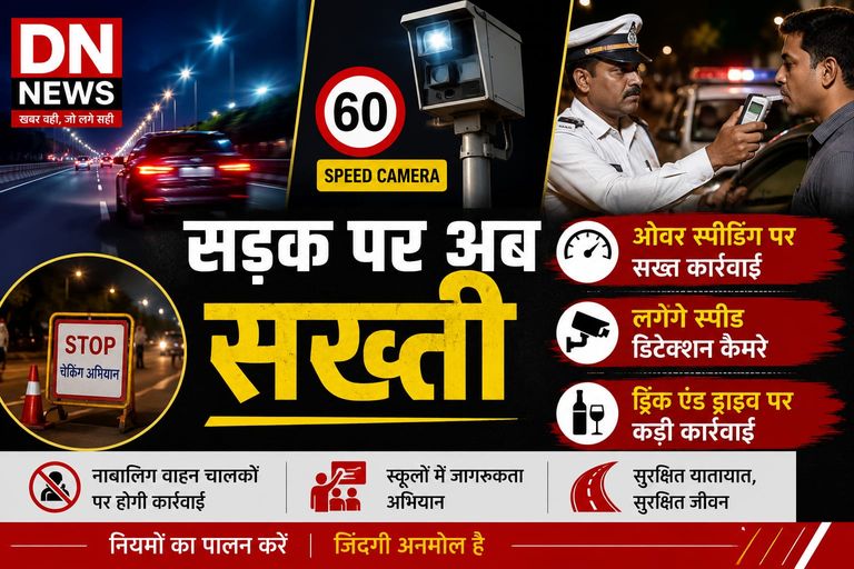 ओवर स्पीडिंग और ड्रिंक एंड ड्राइव पर चलेगा विशेष अभियान, कलेक्टर ने दिए निर्देश