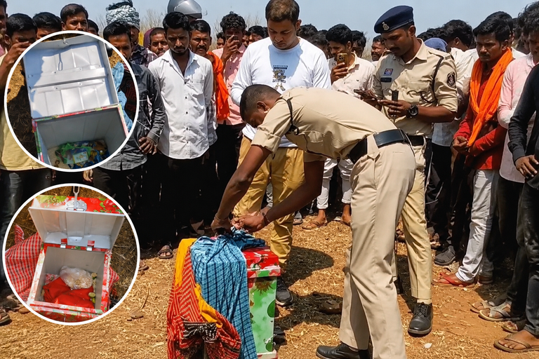 खैरागढ़. सड़क किनारे मिले रहस्यमयी बॉक्स से मचा हड़कंप, टोना-टोटका की चर्चा के बीच पुलिस ने खोला राज